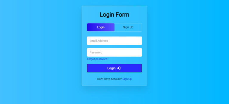 Glassmorphism Login Form Using HTML & CSS - Mr Programmer