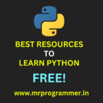 Best Resources to Learn PYTHON FREE!