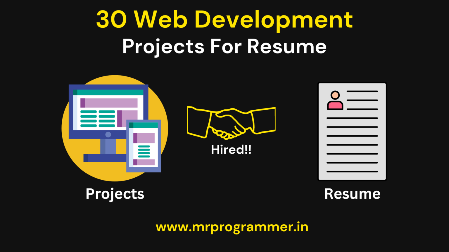 30 Web Development Projects For Resume (2025) - Mr Programmer
