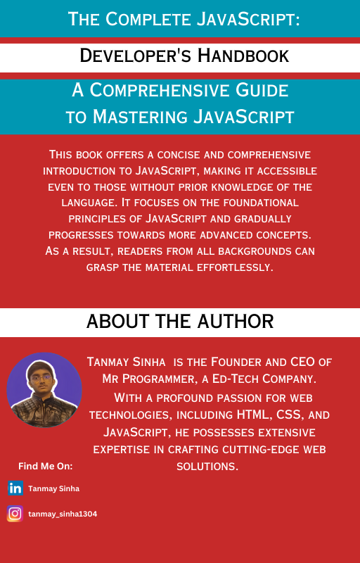 The Complete JavaScript: Developer's Handbook A Comprehensive Guide to 