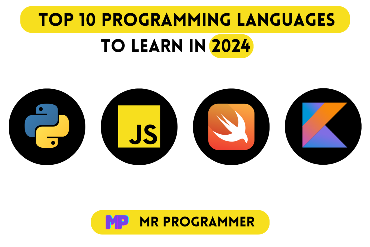 Top 10 Programming Languages to Learn in 2024 FutureProof
